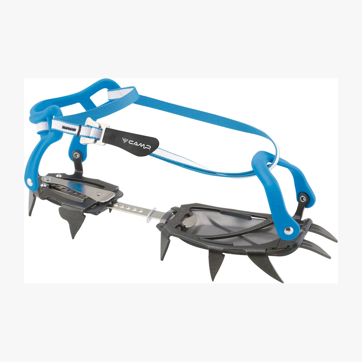 Mountaineering crampons (model fitted to boots) for Mount Elbrus equipment rental in Terskol